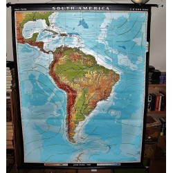 South America (Large Pull Down Map)